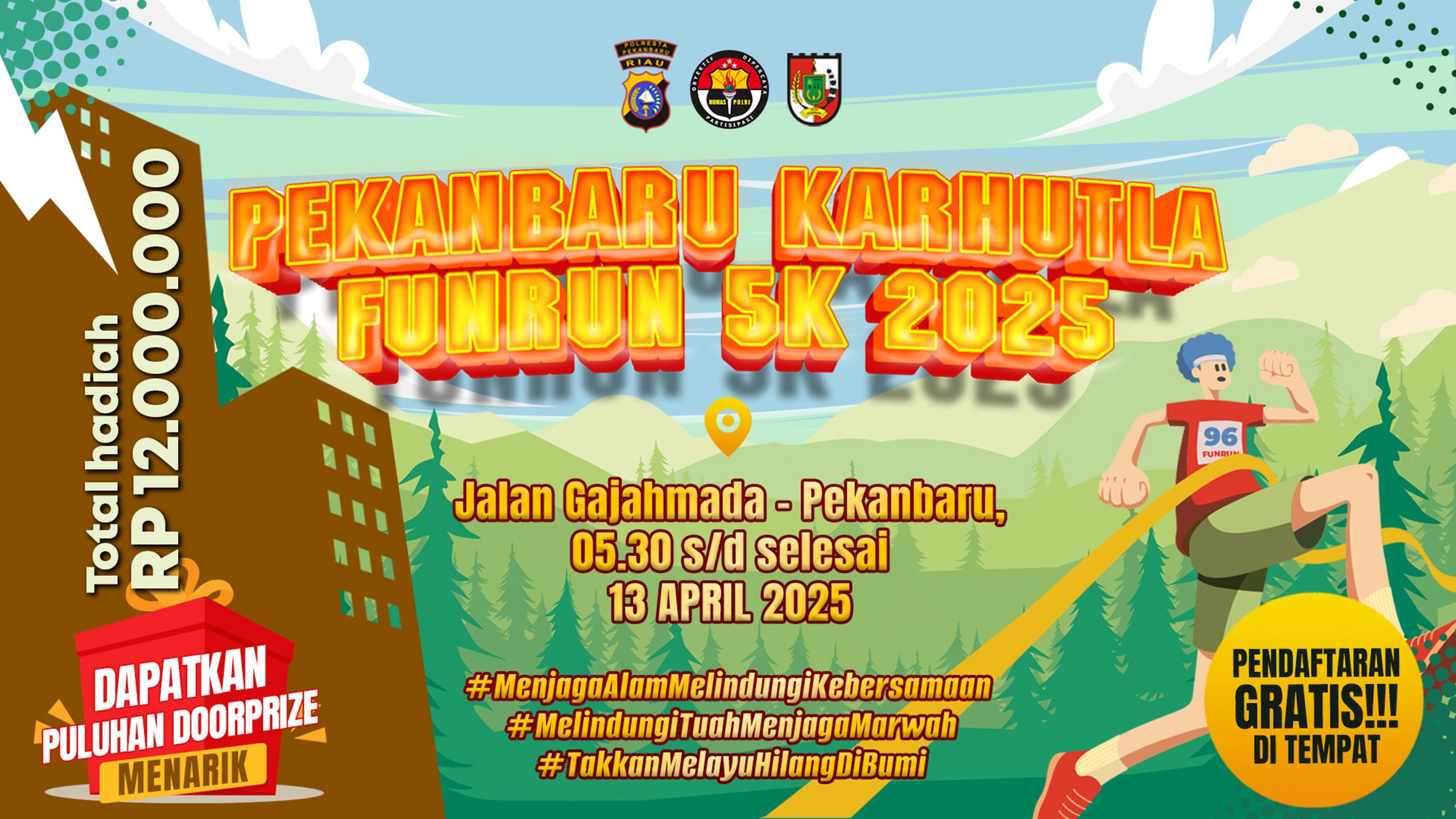 Meriahkan Pekanbaru Karhutla Fun Run 5K – Hadiah & Doorprize Menantimu!